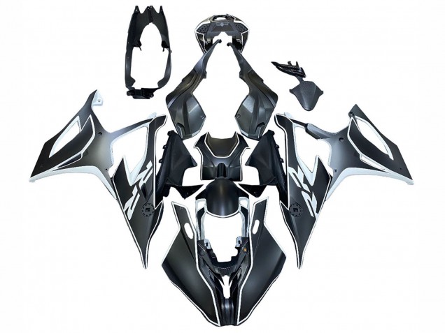 2019-2022 BMW S1000RR Motorcycle Fairings - Black White Australia for Sale