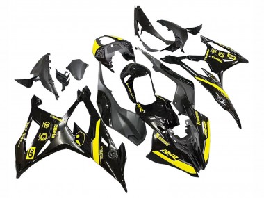 2019-2022 BMW S1000RR Motorcycle Fairings - Glossy Black Yellow Australia for Sale