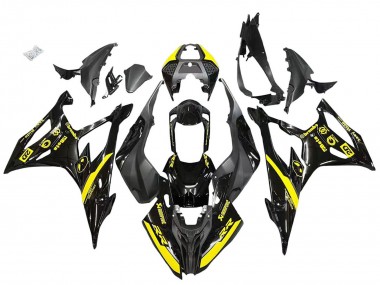 2019-2022 BMW S1000RR Motorcycle Fairings - Glossy Black Yellow Australia for Sale