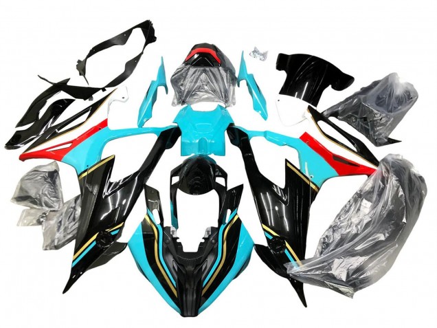 2019-2022 BMW S1000RR Motorcycle Fairings - Black Sky Blue Red Australia for Sale