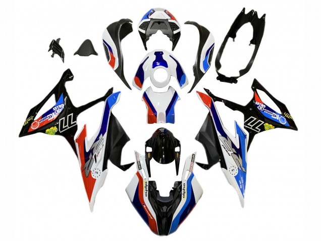 2019-2022 BMW S1000RR Motorcycle Fairings - Blue Red White 77 Australia for Sale