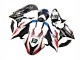 2019-2022 BMW S1000RR Motorcycle Fairings - Black White Red 13 Australia for Sale
