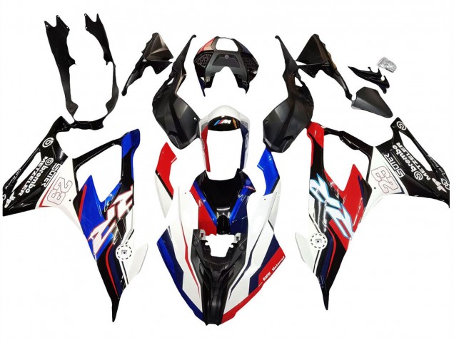 2019-2022 BMW S1000RR Motorcycle Fairings - Blue Red White 23 Australia for Sale