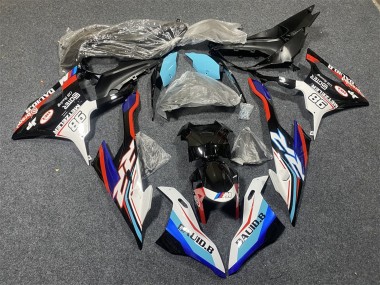 2019-2022 BMW S1000RR Motorcycle Fairings - Blue White Red 98 Australia for Sale