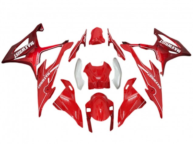 2019-2022 BMW S1000RR Motorcycle Fairings - Red Silver MaxWrist Australia for Sale