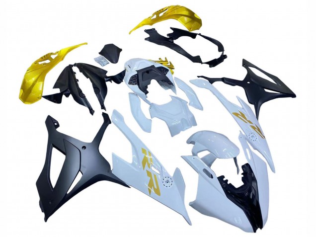 2019-2022 BMW S1000RR Motorcycle Fairings - White Gold Australia for Sale