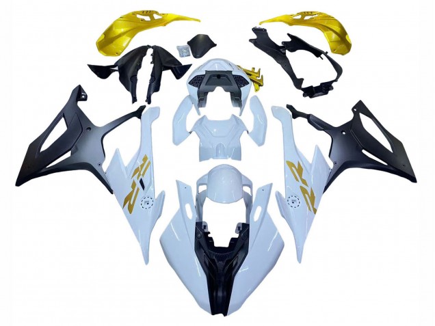 2019-2022 BMW S1000RR Motorcycle Fairings - White Gold Australia for Sale