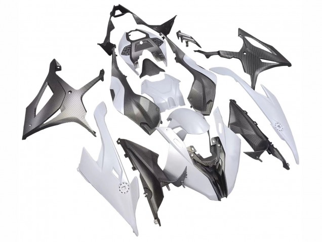2019-2022 BMW S1000RR Motorcycle Fairings - Grey Black Carbon Fiber Australia for Sale