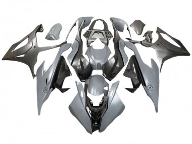 2019-2022 BMW S1000RR Motorcycle Fairings - Grey Black Carbon Fiber Australia for Sale
