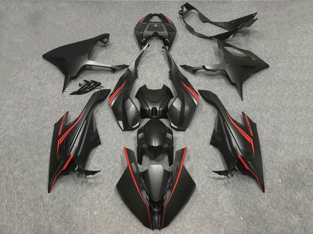 2019-2022 BMW S1000RR Motorcycle Fairings - Matte Black Red Australia for Sale