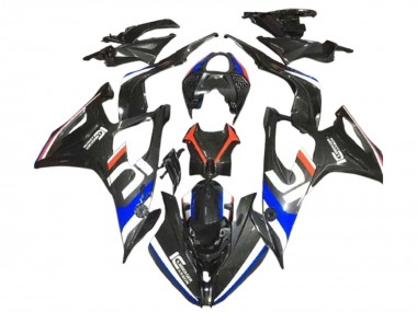 2019-2022 BMW S1000RR Motorcycle Fairings - Black White Blue Carbon Fiber Australia for Sale