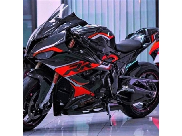 2019-2022 BMW S1000RR Motorcycle Fairings - Black Dark Red Australia for Sale