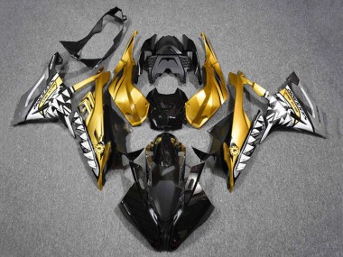 2019-2022 BMW S1000RR Motorcycle Fairings - Gold Black Shark Australia for Sale