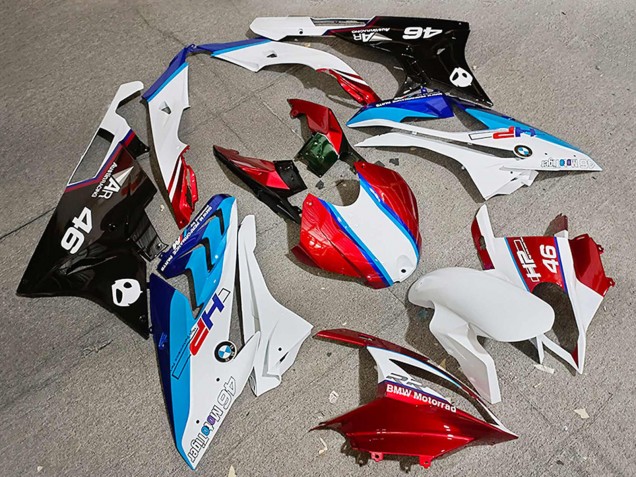 2019-2022 BMW S1000RR Motorcycle Fairings - Red White Blue 46 Australia for Sale