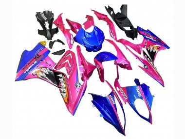 2017-2018 BMW S1000RR Motorcycle Fairings - Pink Blue Yellow Shark Australia for Sale