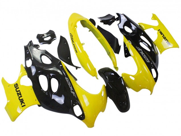 2004-2006 Suzuki GSX600F/GSX750F Motorcycle Fairings - Glossy Black Yellow Australia for Sale