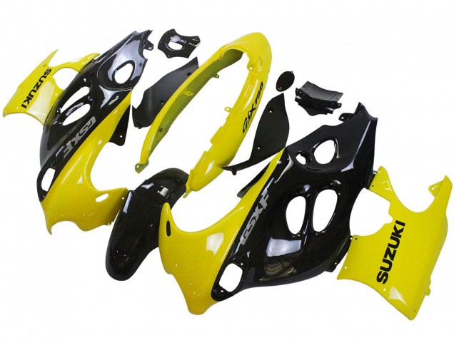 2004-2006 Suzuki GSX600F/GSX750F Motorcycle Fairings - Glossy Black Yellow Australia for Sale