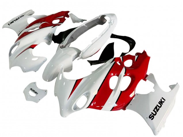 2004-2006 Suzuki GSX600F/GSX750F Motorcycle Fairings - White Red Australia for Sale