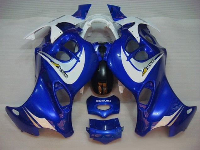 2004-2006 Suzuki GSX600F/GSX750F Motorcycle Fairings - Blue White Australia for Sale