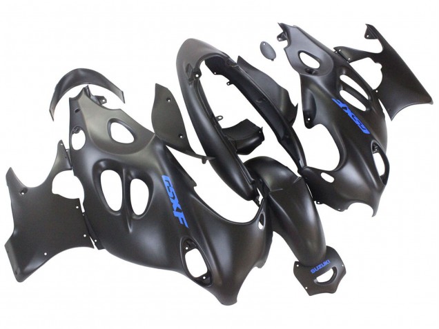 2004-2006 Suzuki GSX600F/GSX750F Motorcycle Fairings - Matte Black with Blue Logo Australia for Sale