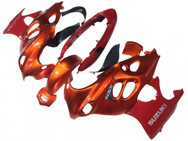 2004-2006 Suzuki GSX600F/GSX750F Motorcycle Fairings - Burnt Orange White Logo Australia for Sale