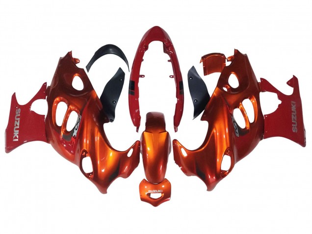 2004-2006 Suzuki GSX600F/GSX750F Motorcycle Fairings - Burnt Orange White Logo Australia for Sale