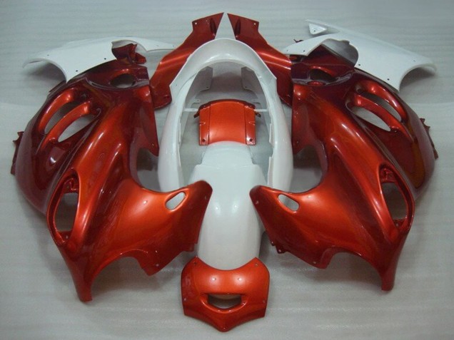 2004-2006 Suzuki GSX600F/GSX750F Motorcycle Fairings - Burnt Orange White Australia for Sale