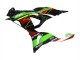 2023-2025 Kawasaki ZX6R Motorcycle Fairings - Green Black Red Yellow Dunlop Australia for Sale
