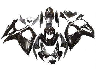 2006-2007 Suzuki GSXR 600 / GSXR 750 Motorcycle Fairings - Glossy Black Australia for Sale