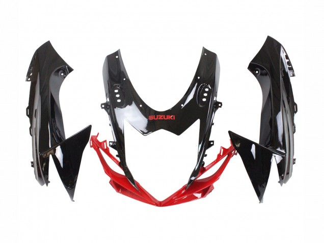 2011-2024 Suzuki GSXR 600 / GSXR 750 Motorcycle Fairing Kits - Red Glossy Black Australia for Sale