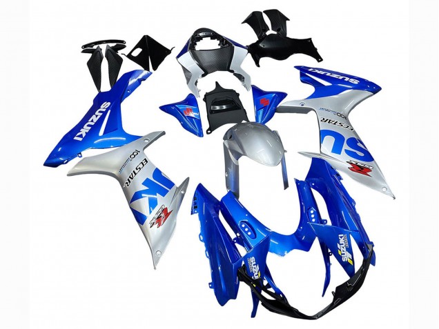 2011-2024 Suzuki GSXR 600 / GSXR 750 Motorcycle Fairings - Blue Silver Ecstar Australia for Sale