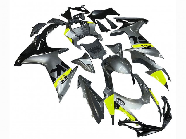 2011-2024 Suzuki GSXR 600 / GSXR 750 Motorcycle Fairings - Silver Yellow Black Australia for Sale