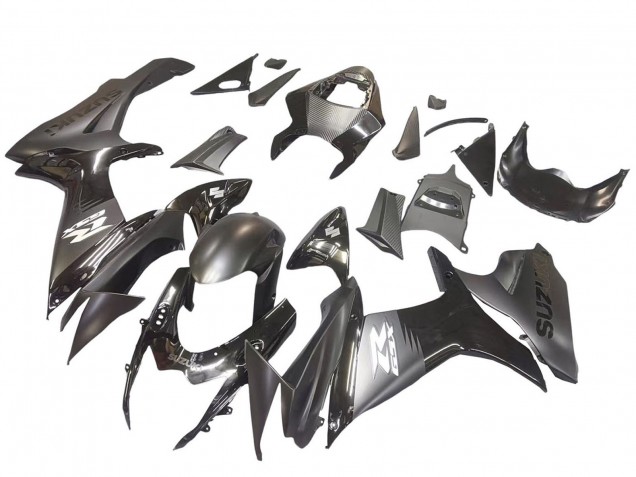 2011-2024 Suzuki GSXR 600 / GSXR 750 Motorcycle Fairings - Matte Black Glossy Black White Decal Australia for Sale