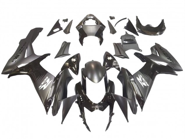 2011-2024 Suzuki GSXR 600 / GSXR 750 Motorcycle Fairings - Matte Black Glossy Black White Decal Australia for Sale