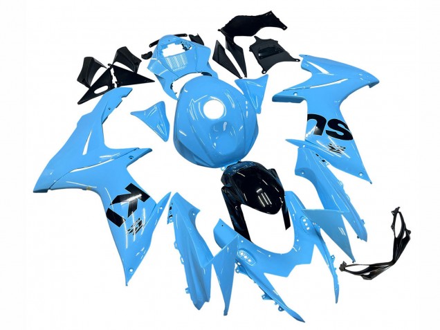 2011-2024 Suzuki GSXR 600 / GSXR 750 Motorcycle Fairings - Light Blue Black Australia for Sale