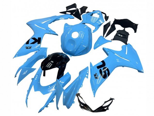 2011-2024 Suzuki GSXR 600 / GSXR 750 Motorcycle Fairings - Light Blue Black Australia for Sale