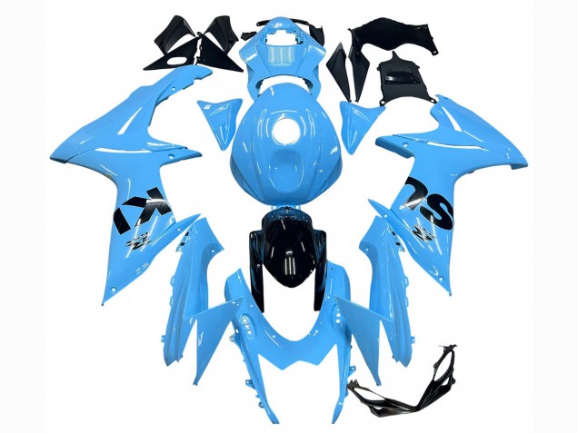 2011-2024 Suzuki GSXR 600 / GSXR 750 Motorcycle Fairings - Light Blue Black Australia for Sale