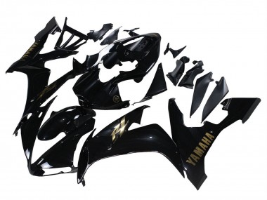 2004-2006 Yamaha YZF 1000 R1 Motorcycle Fairings - Glossy Black Gold Decals Australia for Sale