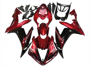 2004-2006 Yamaha YZF 1000 R1 Motorcycle Fairings - Red Glossy Black Australia for Sale