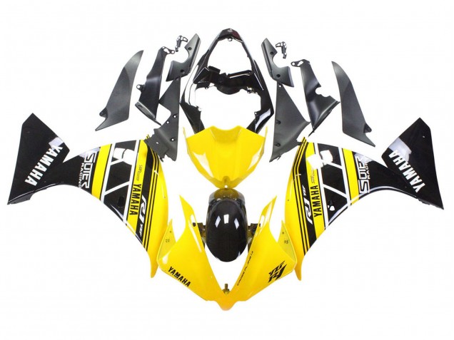 2012-2014 Yamaha YZF 1000 R1 Motorcycle Fairings - Yellow White Black Australia for Sale