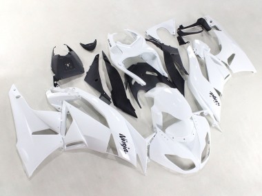 2009-2012 Kawasaki ZX6R Motorcycle Fairings - White Black Ninja Australia for Sale