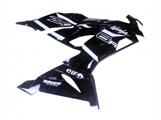 2019-2022 Kawasaki ZX6R Motorcycle Fairings - Glossy Black White Australia for Sale
