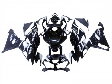 2019-2022 Kawasaki ZX6R Motorcycle Fairings - Glossy Black White Australia for Sale