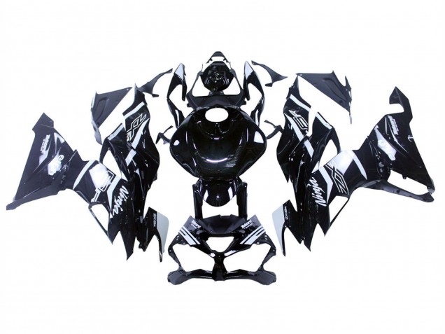 2019-2022 Kawasaki ZX6R Motorcycle Fairings - Glossy Black White Australia for Sale