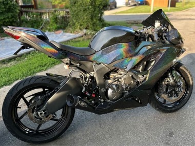 2019-2022 Kawasaki ZX6R Motorcycle Fairings - Black Rainbow Australia for Sale