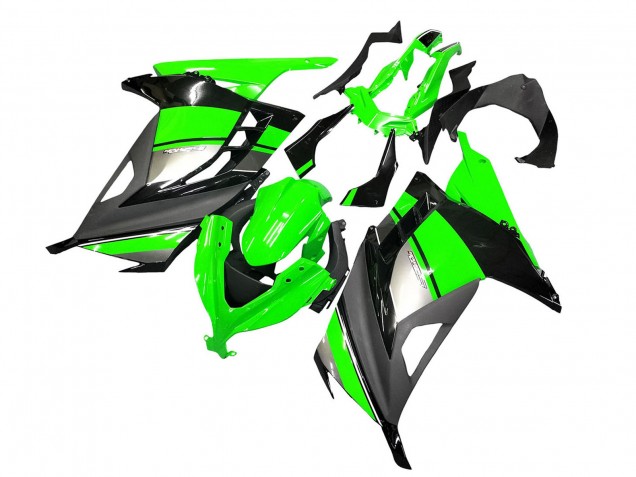 2013-2024 Kawasaki EX300 Motorcycle Fairings - Green Silver Black Australia for Sale