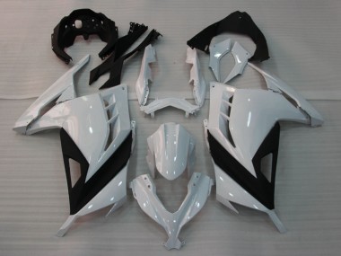 2013-2024 Kawasaki EX300 Motorcycle Fairings - Glossy White Black Australia for Sale