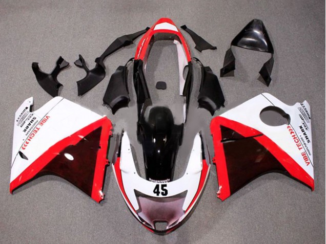 1996-2007 Honda CBR1100XX Blackbird Motorcycle Fairings - White Red Glossy Black Australia for Sale