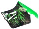 1996-2007 Honda CBR1100XX Blackbird Motorcycle Fairing - Glossy Black Green Flame Australia for Sale