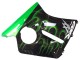 1996-2007 Honda CBR1100XX Blackbird Motorcycle Fairing - Glossy Black Green Flame Australia for Sale